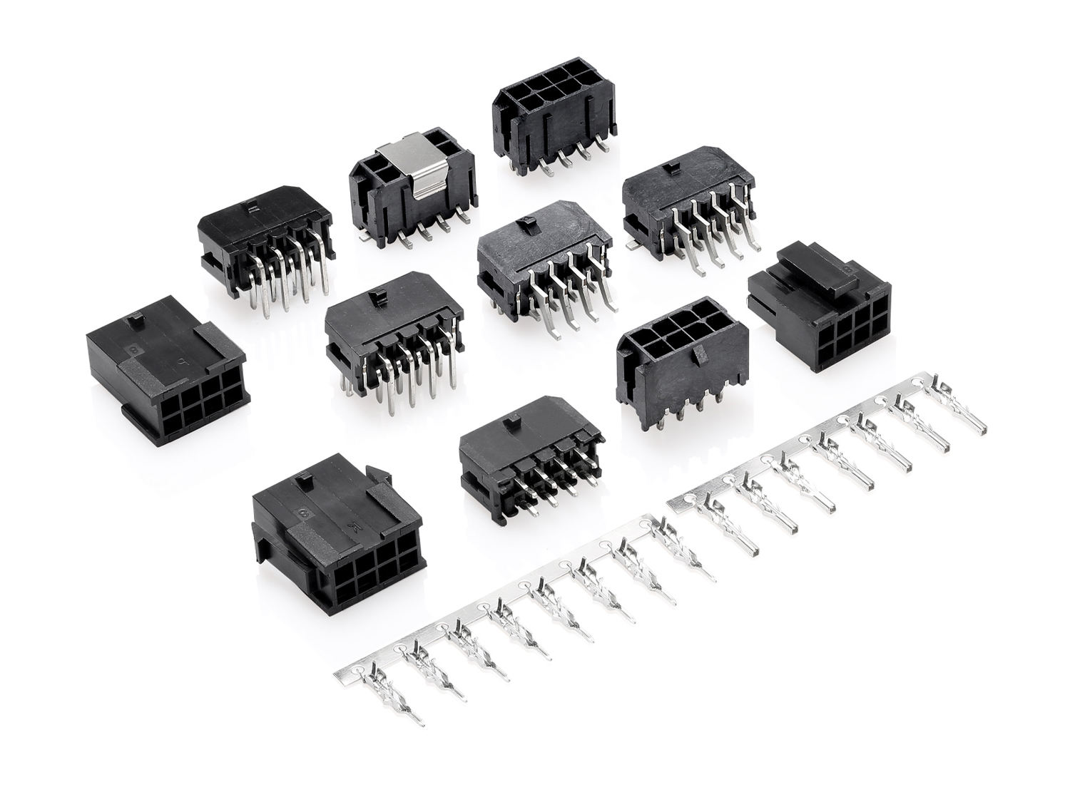 3025  Double Row Series 3.00mm Pitch (.118＂) 电源连接器